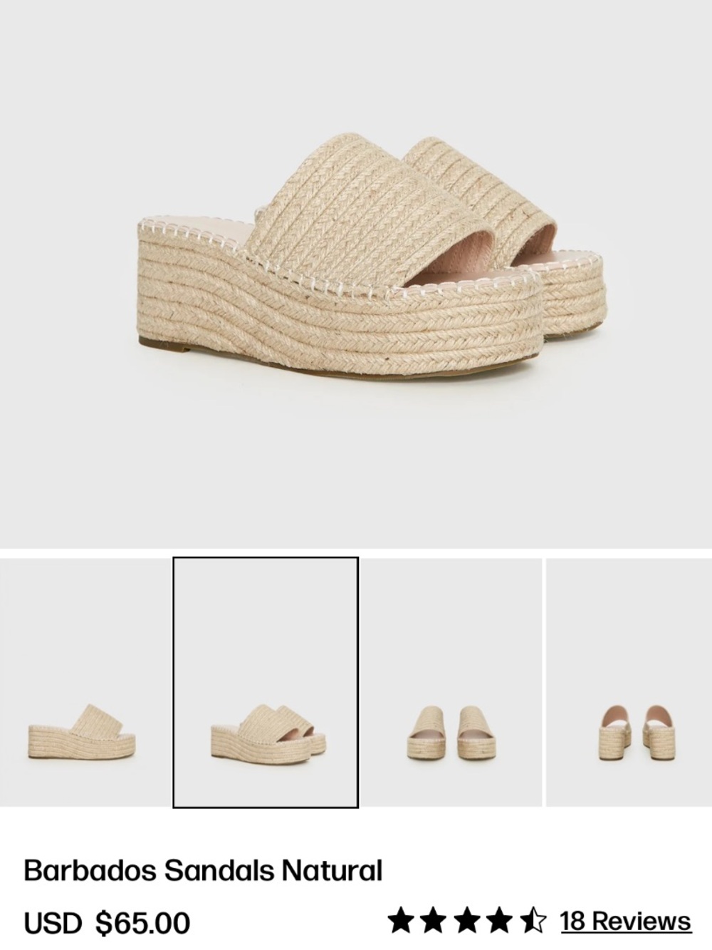 Princess Polly Woven Platform Slide Sandals - Natural